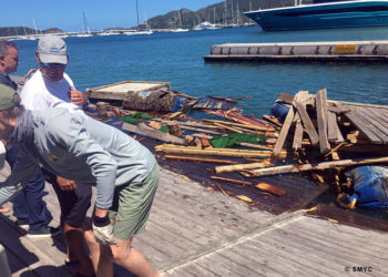 A l’abordage… : Un méga yacht détruit une partie de la terrasse du SMYC