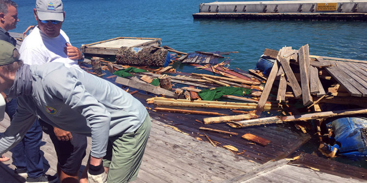 A l’abordage… : Un méga yacht détruit une partie de la terrasse du SMYC