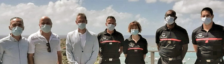 Sécurité : Le préfet Gouteyron visite le STIS de Saint-Barthélemy