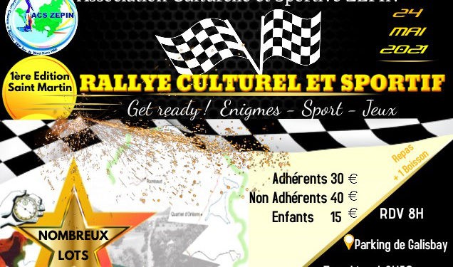 Premier rallye culturel et sportif de l’ACS ZEPIN : Get Ready ! Enigmes, sport et jeux