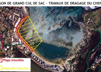 Environnement à Saint-Barth : Nettoyage d’une partie du chenal du lagon