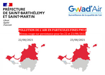 Pollution de l’air : Niveau Rouge dans les îles du Nord