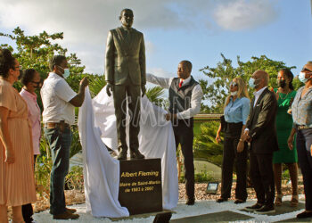 Hommage à l’ancien maire Albert Fleming : Dévoilement d’une statue