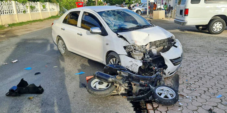 Accident de la route : Un scootériste grièvement blessé