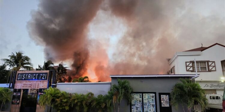 Incendie du District 721 : L’établissement entièrement détruit