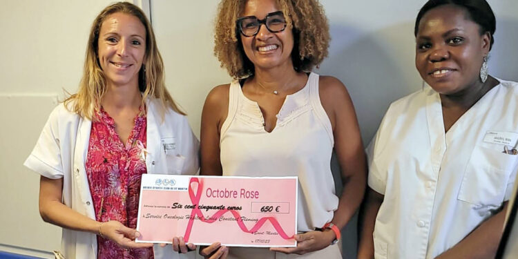 L’ASCSM et Octobre Rose : Remise d’un chèque au service oncologie de l’hôpital