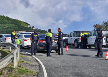 Contrôles routiers : Collaboration entre les différentes polices des Antilles néerlandaises