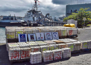 Plus de 9 tonnes de cocaïne saisies en haute mer : Un navire de commerce intercepté au large de la Martinique